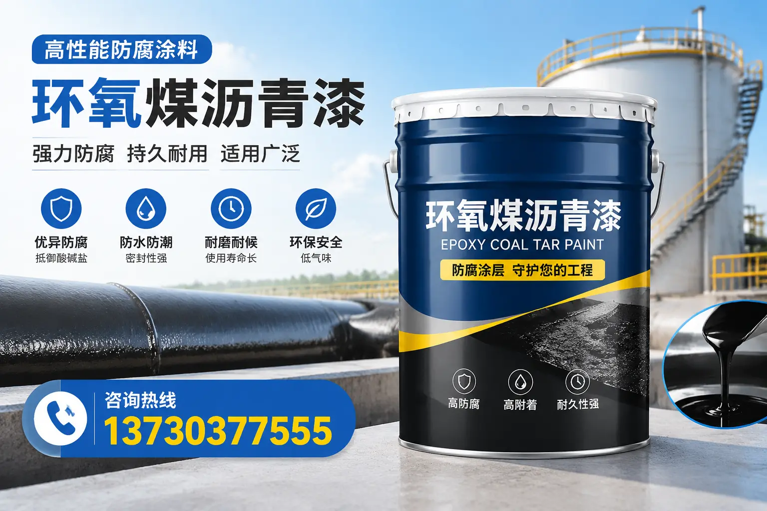 环氧煤沥青漆的耐久性分析,适合昌吉的使用场景